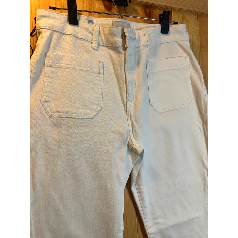 Lola Jeans White High-Rise Flare Jeans NWOT- Size 31 - Picture 2 of 9